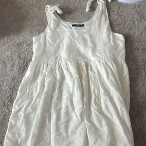 Nasty Gal white dress with tie straps!